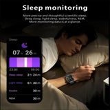 1.96 Inch Colour Screen Smart Watch Silicone Strap Support Bluetooth Call - Black