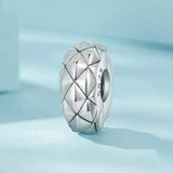 925 Sterling Silver Diy Bracelet Clip Diamond Pattern