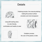 925 Sterling Silver Diy Bracelet Clip Diamond Pattern