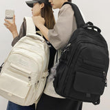 Simple Oxford Cloth Travel Backpack For Students 45 X 31 X 18Cm - Black