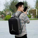 Waterproof Business Laptop Backpack with Usb Port - Multifunctional - Black - 15 Inch