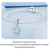 925 Sterling Silver Colorful Sunshine Sun Pendant Beads