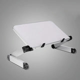 Adjustable Folding Laptop Stand - 360 Degree Rotation Aluminum Alloy - Black