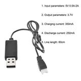 10-pack Usb Charging Cable for Drone - 3.7v 350mah Air-to-air Plug no Protection