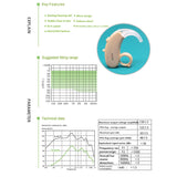 Earhook Hearing Aid Sound Amplifier Khaki