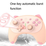 Cat Shaped Wireless Tooth Handle for Nintendo Switch - Blue