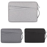 13.3 Inch Polyester Laptop Liner Bag with Small Bag - Ideal for Notebooks - Hemp Grey