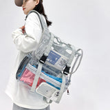 Waterproof Travel Backpack - Pvc Material - Grey