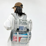 Waterproof Travel Backpack - Pvc Material - Grey