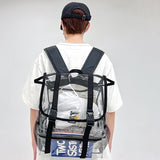 Waterproof Travel Backpack - Pvc Material - Grey