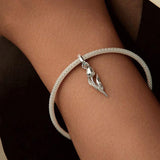 925 Sterling Silver Romantic Tulip Beaded Pendant In