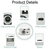 Retro Manual Reusable Film Camera for Kids - no Film - Black + Black