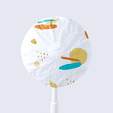 Modern Minimalist Floral Floor Fan Cover - 48cm - Yellow