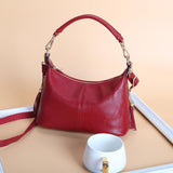 Stylish Middle Aged Women Shoulder Bag - Red