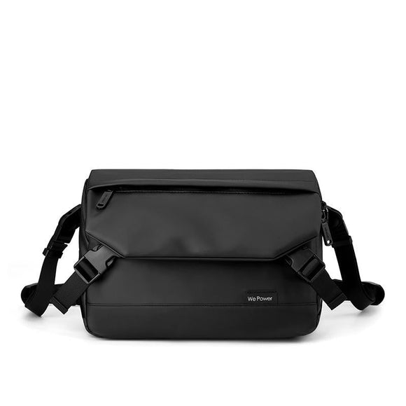 Simple Men Casual Holding Messenger Bags - Black