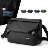 Simple Men Casual Holding Messenger Bags - Black
