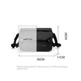 Simple Men Casual Holding Messenger Bags - Black