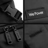 Simple Men Casual Holding Messenger Bags - Black