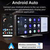 10.26 Inch Car Mp5 Player With Carplay / Android Auto - Portable Black