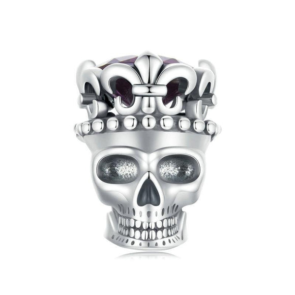 925 Sterling Silver Halloween Skull Beads