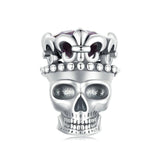 925 Sterling Silver Halloween Skull Beads