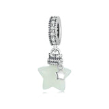 925 Sterling Silver Luminous Star Wishing Bottle Pendant