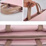 13.3 Inch Lightweight Laptop Bag with Detachable Strap - Pink