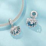 925 Sterling Silver Openable Scallop Bead Pendant