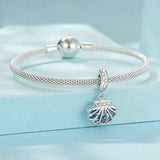 925 Sterling Silver Openable Scallop Bead Pendant