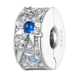 925 Sterling Silver Diy Bracelet Beads & Pendant Set