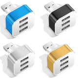 3-Port Usb 2.0 Hub Expander - Gold