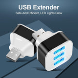 3-Port Usb 2.0 Hub Expander - Gold