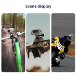 Shock-absorbing Silicone Cover for Insta360 Go 3s Camera - Black - Horizontal Gray