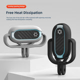 Shock-absorbing Silicone Cover for Insta360 Go 3s Camera - Black - Horizontal Gray