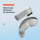 Shock-absorbing Silicone Cover for Insta360 Go 3s Camera - Black - Horizontal Gray