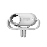 Shock-absorbing Silicone Cover for Insta360 Go 3s Camera - Black - Horizontal Gray