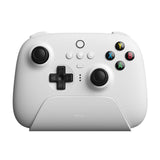 Wireless Gaming Controller + Charging Dock for Pc / Windows 10 / 11 / Steam Deck - 2.4g - White