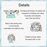 925 Sterling Silver Adorable Cat Bead