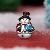 925 Sterling Silver Snowman Beaded Bracelet