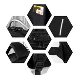 13-15.6 Inch Anti-theft Laptop Backpack in Mysterious Black