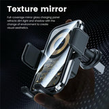 15w Fast Car Vent Wireless Charger with Intelligent Induction - Tarnish