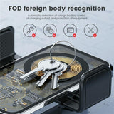 15w Fast Car Vent Wireless Charger with Intelligent Induction - Tarnish