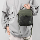 Outdoor Sport Messenger Bag Street Casual Design - Black