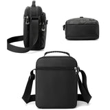 Outdoor Sport Messenger Bag Street Casual Design - Black