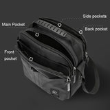 Outdoor Sport Messenger Bag Street Casual Design - Black