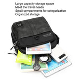 Outdoor Sport Messenger Bag Street Casual Design - Black