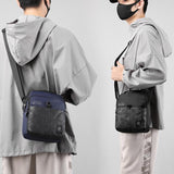 Outdoor Sport Messenger Bag Street Casual Design - Black