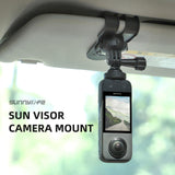 360 Degree Rotating Sun Visor Camera Mount for Vlogging