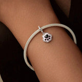 925 Sterling Silver Platinum Plated Luminous Cat Claw Pendant