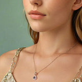 925 Sterling Silver Platinum Plated Luminous Cat Claw Pendant